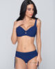 Blue Sense 91940 unpadded big size balconette 91932 ruched side bottom blue front
