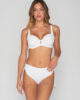 Blue Sense 91940 unpadded big size balconette 91932 ruched side bottom white front