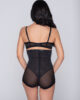 Lust 14095 spacer balconette sculpt 25122 highwaist sheer brief black back
