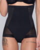 Lust 14095 spacer balconette & sculpt 25122 highwaist sheer brief black front   slip