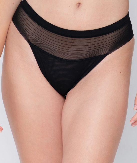 Lust 24094 string black front close