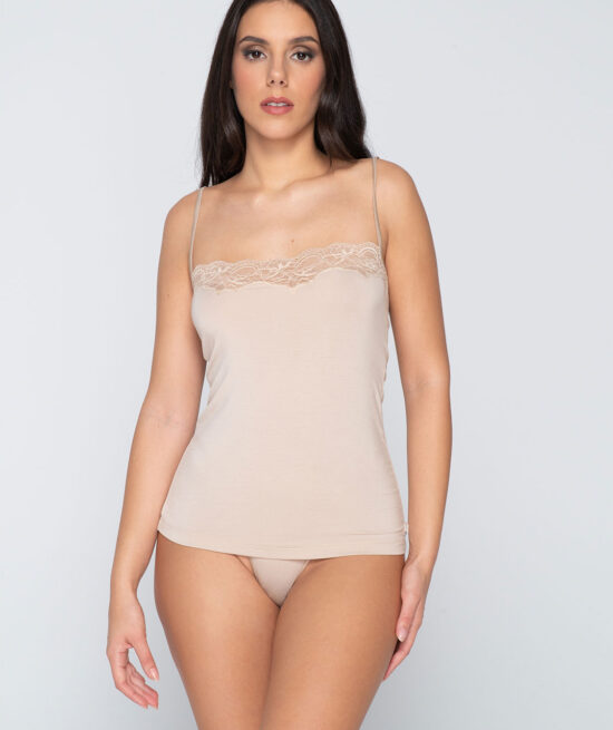 Micro Touch 84500 camisole & 24500 brazilian beige front