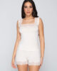 Micro Touch 84501 top 84504 shorts ivory front