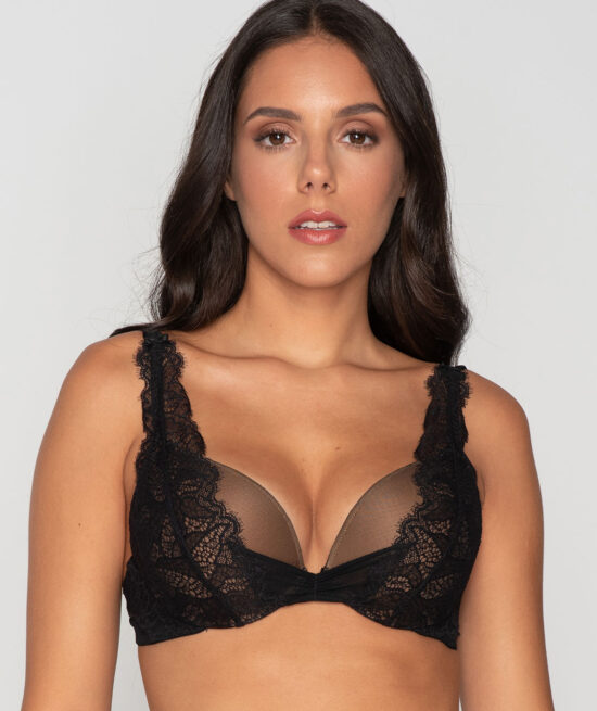 Orchidea 14090 super push up & 24090 brazilian brief black front close cut