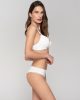 Secret sense 11013 super push up & 2103 lazer cut brazilian brief ivory side