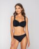 Secret sense 11043 balconette minimizer & 2103  laser cut brazilian black front