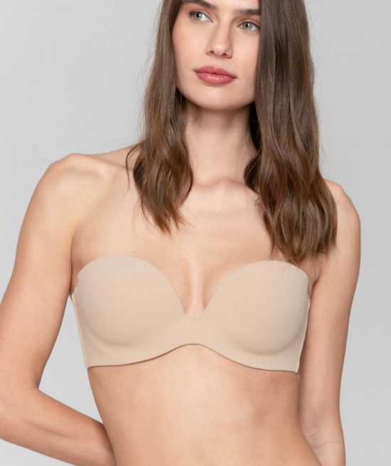 Secret Sense low-cut molded strapless bra B/C/D/E/F