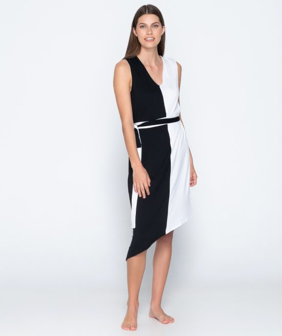 Iconic 94106 asymmetric dress front