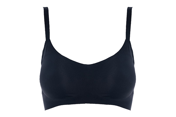 Bralette Made of Transparent Black Tulle, Sportsbra, Wireless Bra