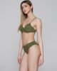 Blue Sense 92062 unpadded ruched balconette & 92064 ruched bottom olive side