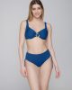 Callista 94072 unpadded big size balconette & 94076 ruched side bottom blue front