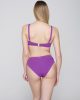 Callista 94072 unpadded big size balconette & 94076 ruched side bottom purple back