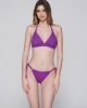 Callista 94073 triangle with cup & 94074 side tie bottom purple front