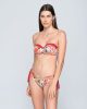 Granada 93960 strapless with molded cup & 93965 side tie bottom red front