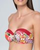 Granada 93960 strapless with molded cup red details