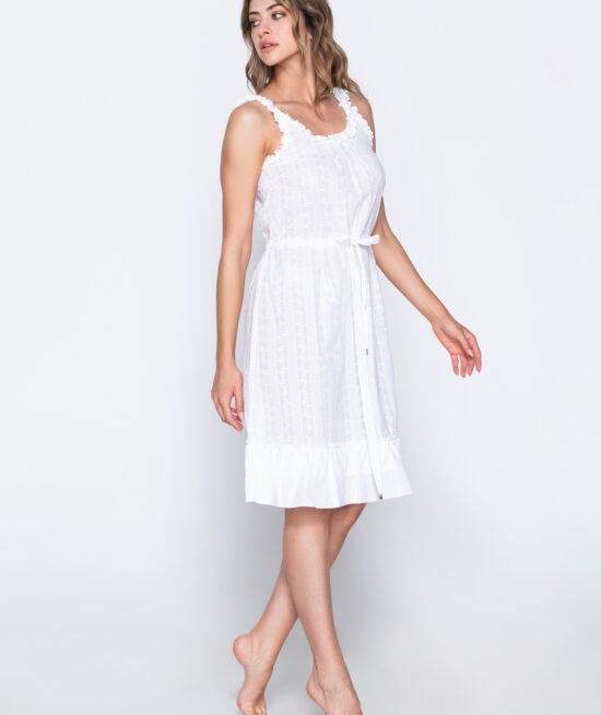 Honey 91182 midi dress white side