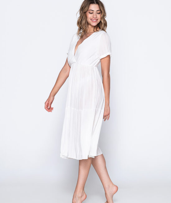 Ivy 91161 midi dress ivory side