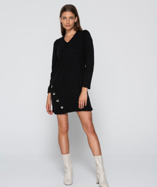 Connected 7064 day dress black front