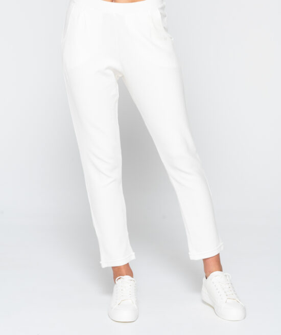 Inspired 7093 high waisted chino ivory close