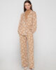 Inspired 7113 turtleneck body camel & 7131 blazer camel & 7133 wide leg pants camel front
