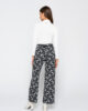 Inspired 7113 turtleneck body ivory & 7133 wide leg pants black back