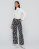 Inspired 7113 turtleneck body ivory & 7133 wide leg pants black front3