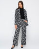 Inspired 7131 blazer black & 7133 wide leg pants black front