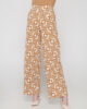 Inspired 7133 wide leg pants camel front