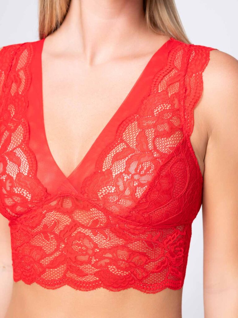 Party 15270 bralette red details