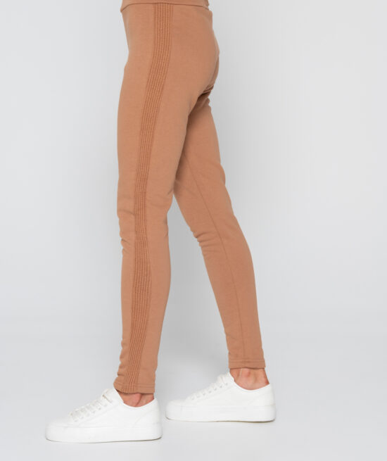 Sweetened 7004 sweatpants camel side