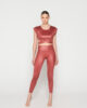 FlexFit 5101 sporty t shirt & 5104 leggings terracota front
