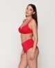 Arista 94223 unpadded big size balconette & 94227 high waist bottom red side