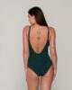Blue Sense 91942 swimsuit with cup pine green back