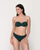 Blue Sense 92053 strapless with molded cup & 91930 bottom 5cm pine green front