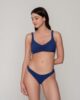 Blue Sense 92067 bralette curvy removable cup & 92059 high leg bottom blue front