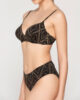 Manhattan 94324 balconette with molded cup & 94330 bottom 7cm black detail