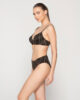 Manhattan 94324 balconette with molded cup & 94330 bottom 7cm black side