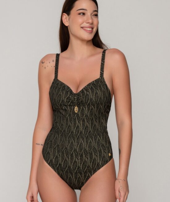 Metropolitan 94368 swimsuit underwired black close cut