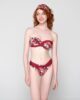 Nerida 94260 strapless molded cup & 94265 bottom 5cm red front