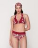 Nerida 94262 triangle with cup & 94266 high waist two sided bottom red front