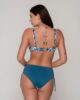 Nerida 94263 unpadded big size balconette full cup & 94267 ruched side bottom blue back