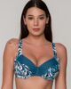 Nerida 94263 unpadded big size balconette full cup blue close cut