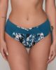 Nerida 94267 ruched side bottom blue close cut