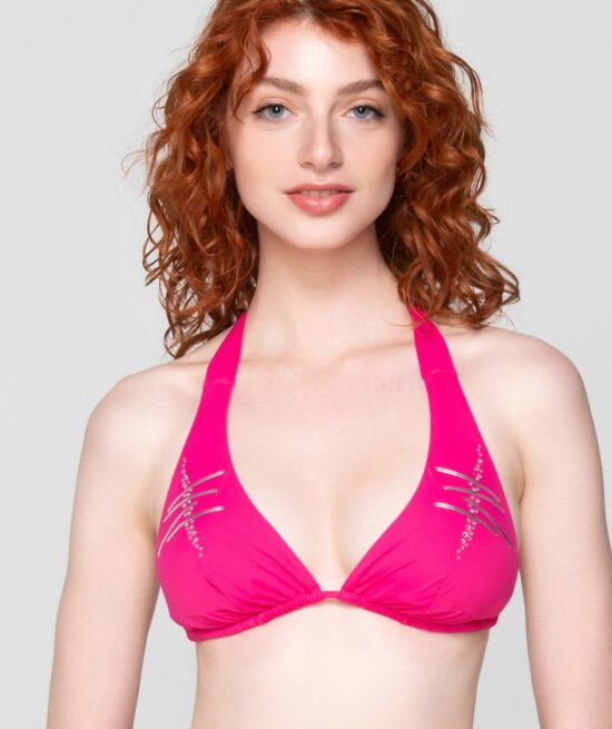Polly 94241 triangle with removable cup fuchsia close cut