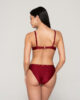 Gold 94650 push up & 94656 ruched bottom bordeaux back