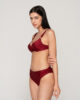 Gold 94650 push up & 94656 ruched bottom bordeaux side