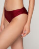 Gold 94656 ruched bottom bordeaux side