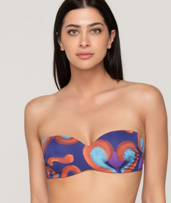 Riviera 94470 strapless with molded cup & 94474 side tie bottom unique close cut (2)