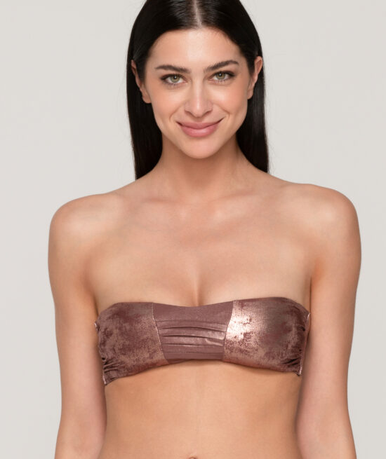 Fade 94510 strapless with removable cup bronze close cut