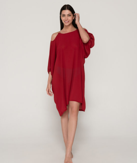 Gold 94659 kaftan bordeaux front